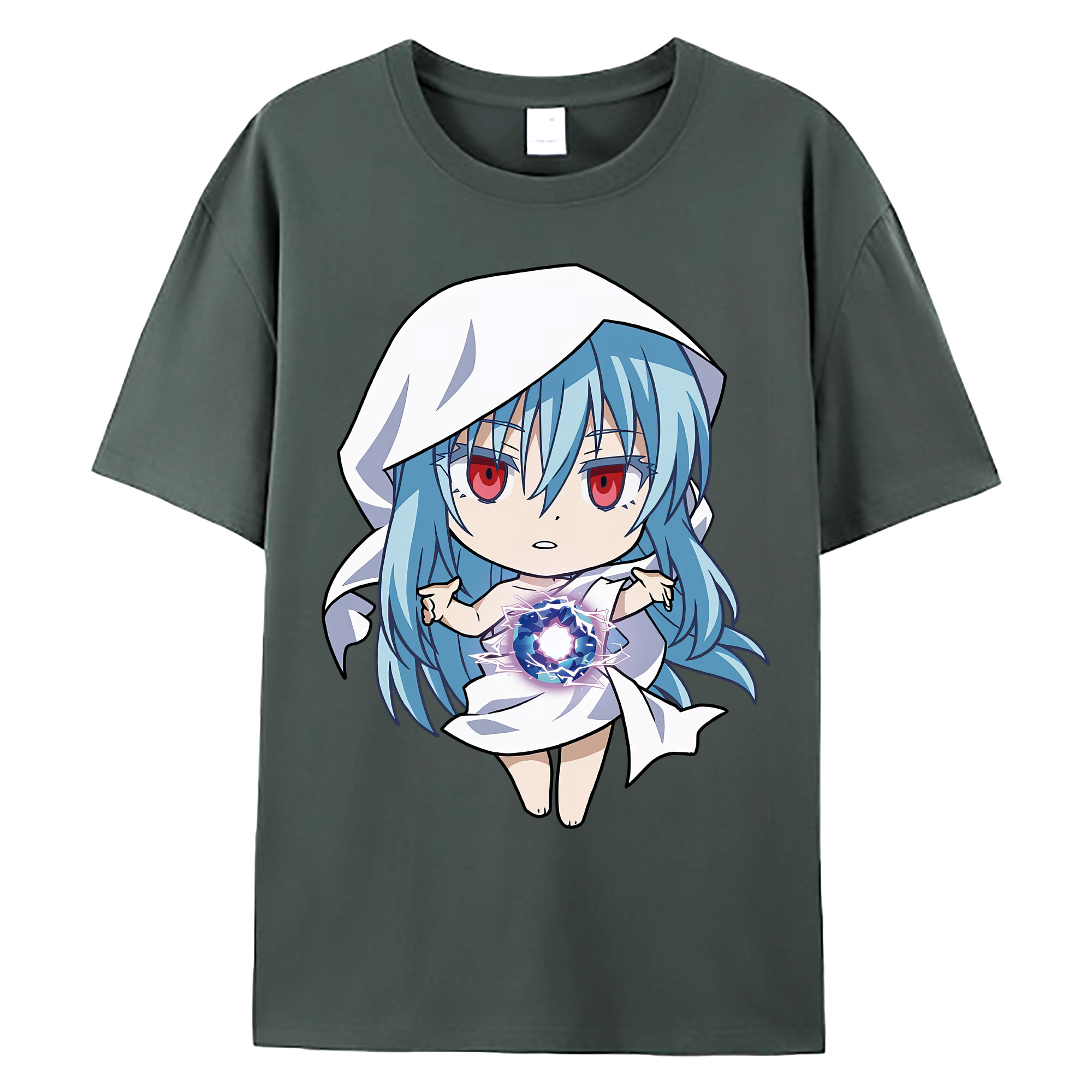 （画像用） 転スラ Regarding Reincarnated to Slime 綿100％ メンズ半袖Tシャツ｜肌触りやわらか＆通気性